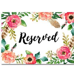 RESERVED 🖤 Listing for Tiffany M